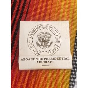 Air Force One Presidential Seal Matchbook Ephemera Airplane USA President 1980s